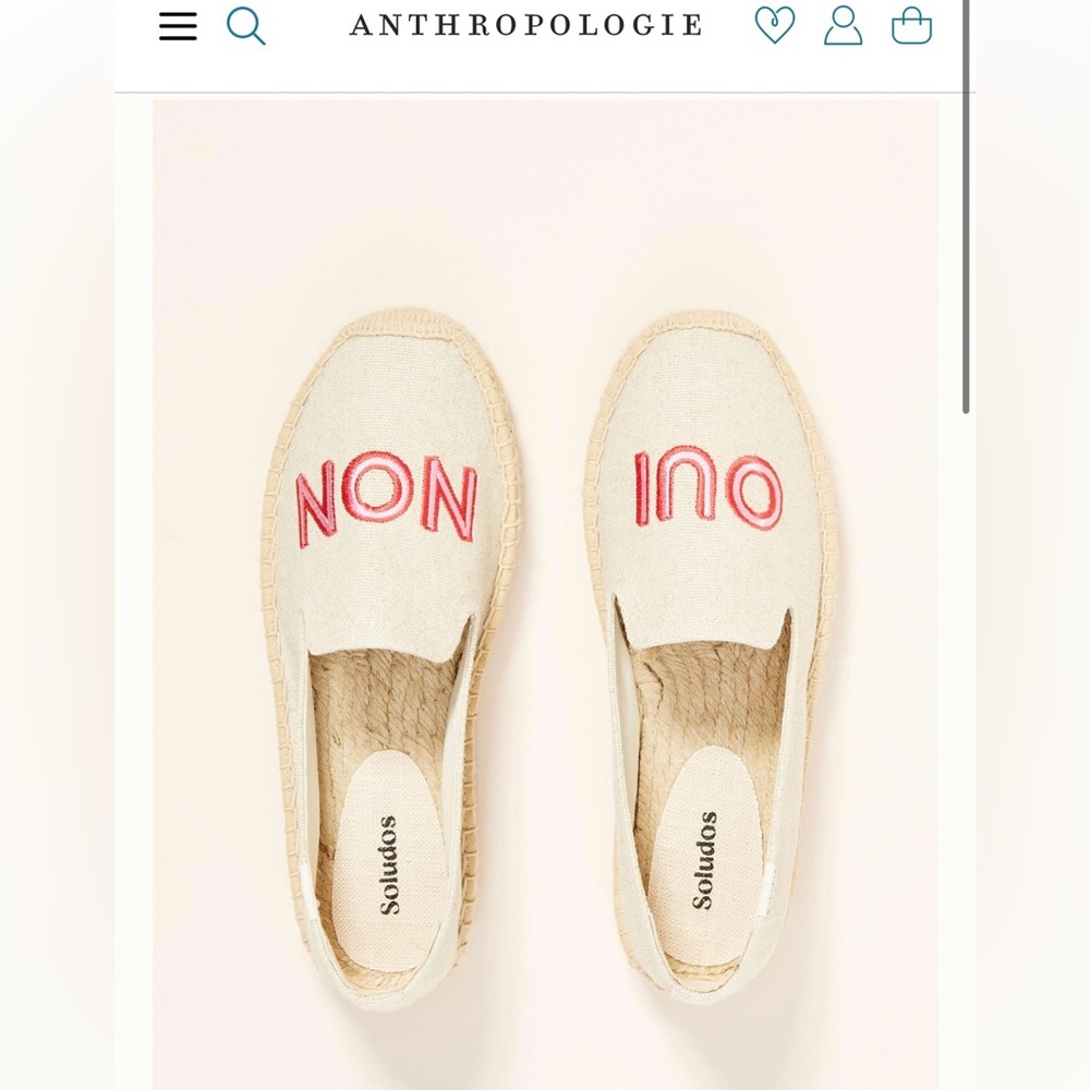 Anthropologie Oui Non Soludos Sz 8